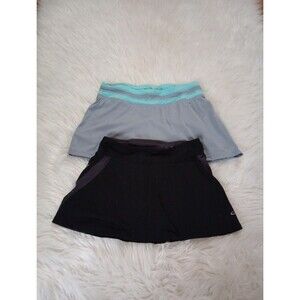 ChampionBlack/Grey Tennis Two Skirt Skort Size XSMALL  Running Sports D "AD"